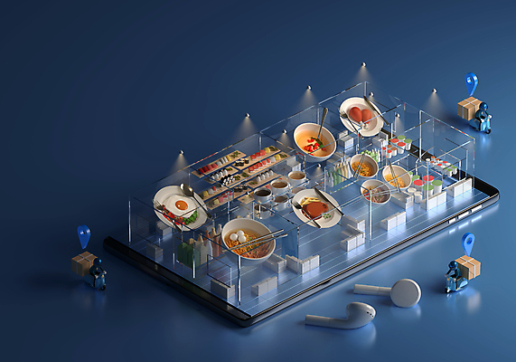 JPG 해외이미지 모바일 스테이크 사람없음 스마트폰 3D 배달원 서비스 온라인 무선이어폰 배달음식 음식배달 해외포토 포토 직업 음식 이어폰 서양음식 핸드폰 스마트기기 배송 배달 디지털합성 파일형식 이미지허브