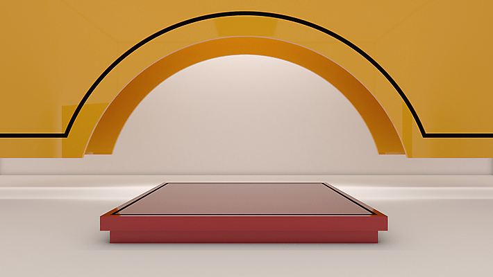 포토 JPG 해외이미지 디자인 백그라운드 컨셉 추상 사람없음 3D 오브젝트 아치 단상 목업 해외포토 무늬 디지털합성 파일형식 이미지허브