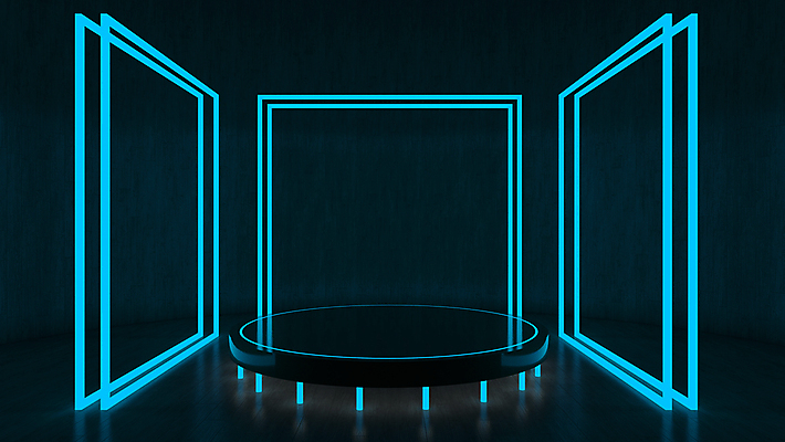 포토 JPG 해외이미지 디자인 컨셉 추상 사람없음 그래픽 파란색 3D 남색 오브젝트 단상 목업 해외포토 컬러 무늬 디지털합성 파일형식 이미지허브