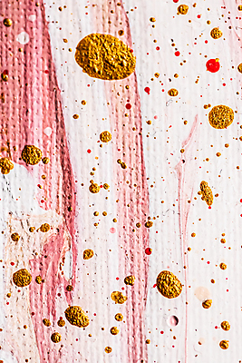 포토 JPG 해외이미지 분홍색 백그라운드 사람없음 빨간색 금색 혼합 뿌리기 질감 캔버스 아크릴물감 해외포토 컬러 모션 물감 파일형식 이미지허브