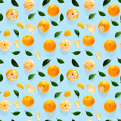 포토 JPG 해외이미지 하늘색 잎 패턴 귤 사람없음 껍질 알맹이 해외포토 식물 무늬 과일 파란색 파일형식 이미지허브