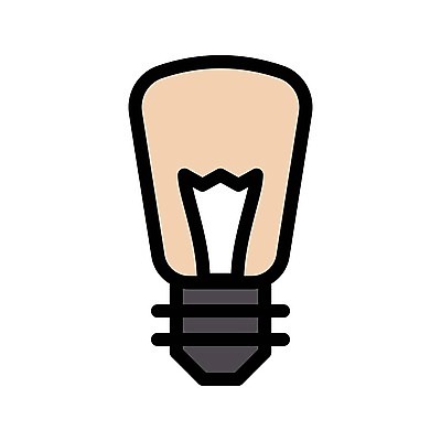 EPS 해외이미지 디자인 선 일러스트 전구 조명 그래픽 빛 검은색 힘 에너지 램프 플랫 심볼 사인 심플 윤곽 해결 혁명 고립 광 발명 주도 해외일러스트 컬러 컨셉 예절 파일형식 벡터 이미지허브