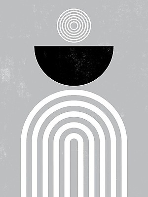 EPS 해외이미지 선 일러스트 사람없음 회색 U 원형 그림 아치 미니멀 해외일러스트 도형 알파벳 컬러 파일형식 벡터 이미지허브