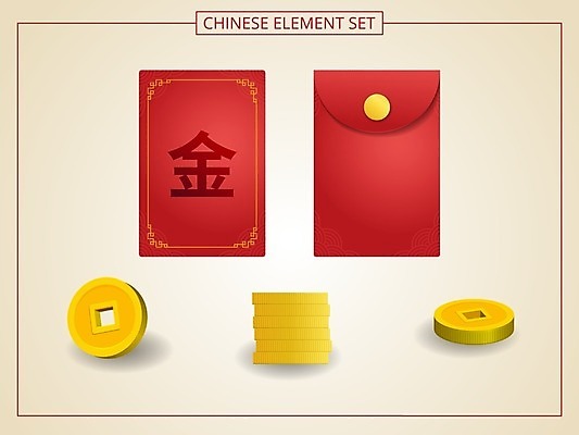 EPS 해외이미지 전통 문화 백그라운드 돈 일러스트 비즈니스 성공 봉투 새로움 동양인 그래픽 장식 빨간색 금융 노란색 금속 동전 축제 중국 축하 인사 행운 재산 황금 연도 심볼 오브젝트 사인 고립 엘리먼트 현실 해외일러스트 아시아 컬러 컨셉 재질 인종 경제 예절 파일형식 벡터 이미지허브