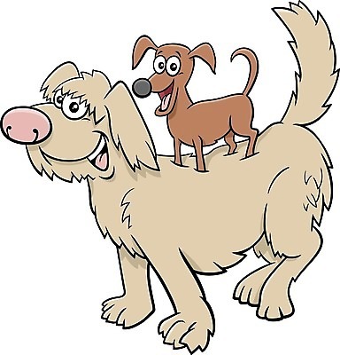 EPS 해외이미지 캐릭터 일러스트 사람없음 반려동물 귀여움 개 만화 베이지색 해외일러스트 일러캐릭터 동물 컬러 컨셉 포유류 파일형식 벡터 이미지허브