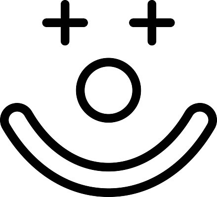 EPS 해외이미지 디자인 얼굴 일러스트 미소 사람 픽토그램 파티 웹 광대 유머 플랫 배우 서커스 가득함 심볼 사인 싱글 코 심플 코믹 고립 고체 상형문자 조커 해외일러스트 문자 감정 인터넷 표정 이벤트 신체부위 연예인 파일형식 벡터 이미지허브