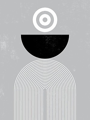 EPS 해외이미지 선 일러스트 사람없음 회색 U 원형 그림 아치 미니멀 해외일러스트 도형 알파벳 컬러 파일형식 벡터 이미지허브