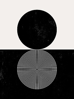 EPS 해외이미지 선 일러스트 사람없음 원형 그림 반전 미니멀 해외일러스트 도형 컨셉 파일형식 벡터 이미지허브