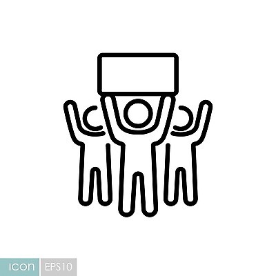 EPS 해외이미지 디자인 배너 포스터 백그라운드 일러스트 사람 자유 분노 신용카드 그룹 군중 충돌 사인 혁명 스트라이크 시범 운동가 위기 정치 집회 항의 해외일러스트 감정 컨셉 금융 파일형식 벡터 이미지허브