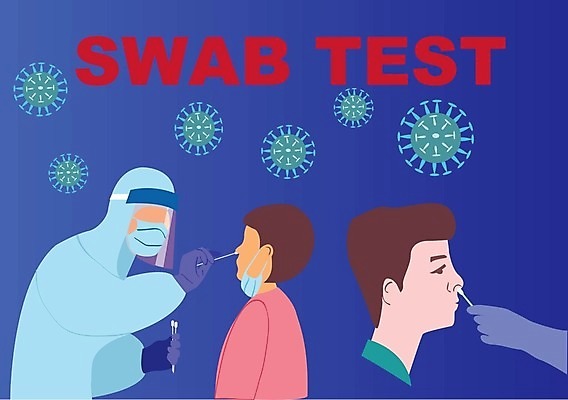 EPS 해외이미지 캐릭터 얼굴 컨셉 일러스트 건강 병원 실험 사람 치료 약 환자 의사 실험실 호흡기관 플랫 바이러스 질병 DNA 만화 분석 코 감염 전염병 해외일러스트 일러캐릭터 의학 신체부위 의료진 장기_의학 생명공학 파일형식 벡터 이미지허브