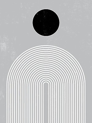 EPS 해외이미지 선 일러스트 사람없음 회색 U 원형 그림 미니멀 해외일러스트 도형 알파벳 컬러 파일형식 벡터 이미지허브