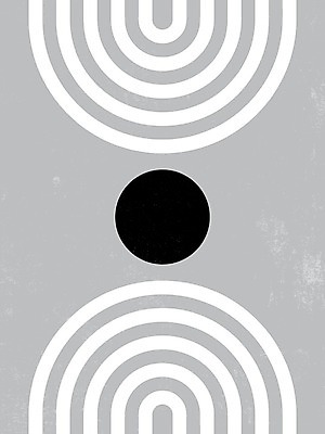 EPS 해외이미지 선 일러스트 사람없음 회색 원형 그림 아치 미니멀 해외일러스트 도형 컬러 파일형식 벡터 이미지허브