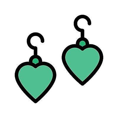 EPS 해외이미지 모양 여자 기념일 백그라운드 일러스트 장신구 선물 사랑 귀여움 귀걸이 축제 놀람 하트 축하 인사 화려 고급 보석 묘사 귀 스타일 해외일러스트 감정 컨셉 표정 사람 이벤트 신체부위 예절 광석 파일형식 벡터 이미지허브