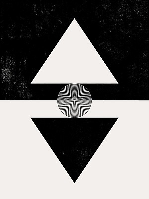 EPS 해외이미지 선 일러스트 사람없음 원형 삼각형 그림 반전 미니멀 해외일러스트 도형 컨셉 파일형식 벡터 이미지허브