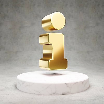 JPG 해외이미지 일러스트 사람없음 3D 디지털 정보 금색 황금 심볼 소문자 광택 I 해외일러스트 알파벳 영어 컬러 디지털합성 파일형식 이미지허브