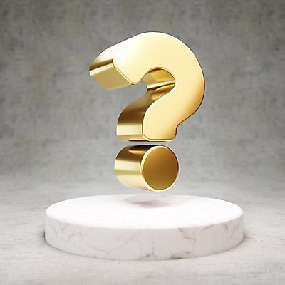 JPG 해외이미지 일러스트 사람없음 3D 디지털 금색 물음표 황금 심볼 광택 해외일러스트 기호 컬러 디지털합성 파일형식 이미지허브