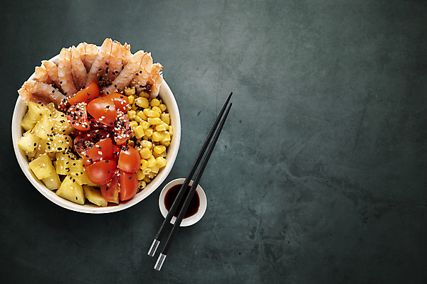 포토 JPG 해외이미지 젓가락 회색배경 사람없음 건강식 카피스페이스 포케 해외포토 음식 백그라운드 수저 공백 회색 파일형식 이미지허브