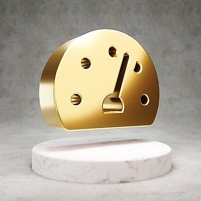 JPG 해외이미지 일러스트 사람없음 3D 디지털 금색 황금 심볼 광택 계기판 해외일러스트 컬러 디지털합성 파일형식 이미지허브