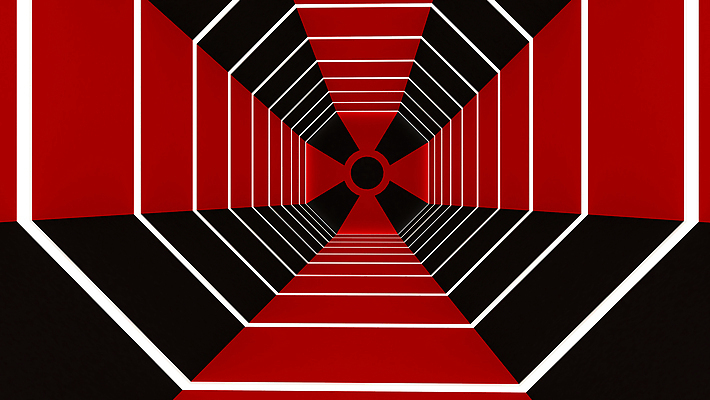 포토 JPG 해외이미지 모양 디자인 산업 선 과학 백그라운드 컨셉 일러스트 건축양식 벽지 추상 조명 바닥 실내 사람없음 내부 그래픽 빨간색 빛 반사 3D 우주 디지털 검은색 활발 방 무대 복도 터널 큐브 만들기 전자 네온 형광등 설치 스펙트럼 주도 해외일러스트 건축 길 컬러 무늬 모션 전등 예절 디지털합성 파일형식 이미지허브