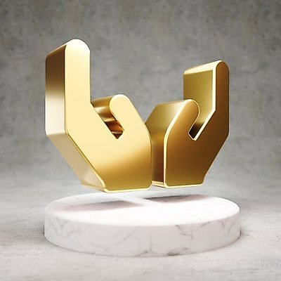 JPG 해외이미지 일러스트 관리 사람없음 3D 디지털 금색 황금 심볼 손모양 광택 해외일러스트 모양 컬러 디지털합성 파일형식 손_신체부위 이미지허브