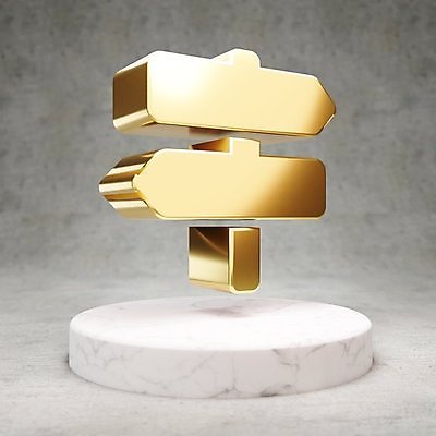 JPG 해외이미지 일러스트 사람없음 3D 디지털 금색 표지판 황금 심볼 광택 해외일러스트 컬러 알림판 디지털합성 파일형식 이미지허브