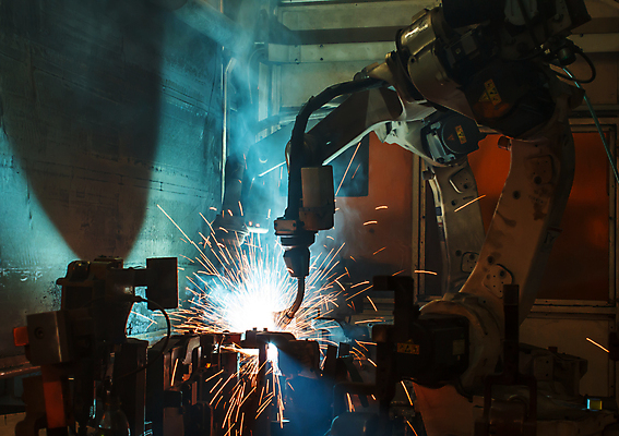 포토 JPG 해외이미지 실내 사람없음 빛 어둠 업무 연기 로봇 불똥 용접 용접기 철강 해외포토 내부 작업 파일형식 이미지허브