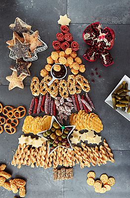 포토 JPG 해외이미지 크리스마스장식 크리스마스 새해 실내 사람없음 쿠키 달콤 해외포토 기념일 디저트 내부 맛 파일형식 이미지허브