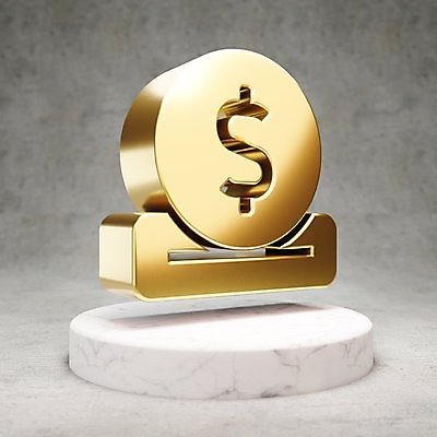 JPG 해외이미지 돈 일러스트 사람없음 3D 디지털 금색 황금 심볼 광택 기부 기부함 해외일러스트 컬러 재산 디지털합성 파일형식 이미지허브