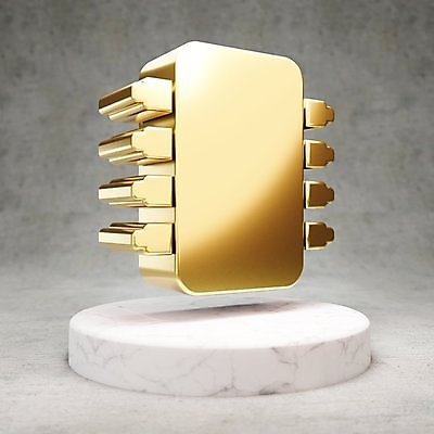 JPG 해외이미지 일러스트 사람없음 3D 디지털 금색 황금 메모리칩 심볼 광택 해외일러스트 컬러 부속품 디지털합성 파일형식 이미지허브