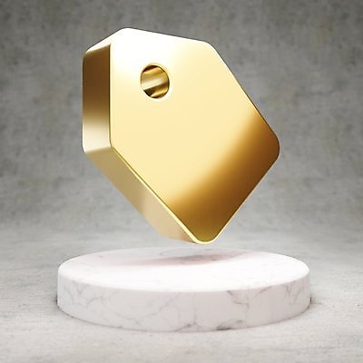 JPG 해외이미지 일러스트 사람없음 3D 꼬리표 디지털 금색 황금 심볼 광택 해외일러스트 컬러 라벨 디지털합성 파일형식 이미지허브