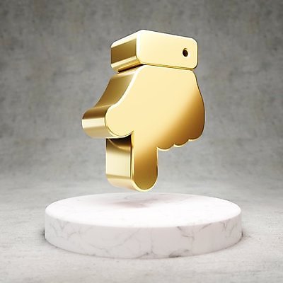 JPG 해외이미지 일러스트 손짓 사람없음 3D 디지털 금색 가리킴 황금 심볼 손모양 광택 해외일러스트 모양 컬러 모션 디지털합성 파일형식 손_신체부위 이미지허브