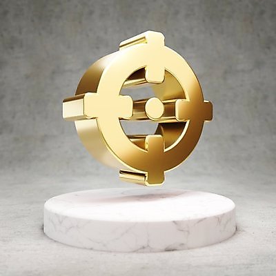 JPG 해외이미지 일러스트 사람없음 3D 디지털 금색 황금 목표 심볼 광택 해외일러스트 컬러 컨셉 디지털합성 파일형식 이미지허브