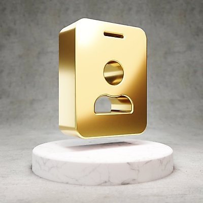 JPG 해외이미지 일러스트 사람없음 3D 디지털 금색 황금 심볼 광택 신분증 해외일러스트 컬러 디지털합성 증명서 파일형식 이미지허브