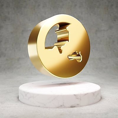 JPG 해외이미지 일러스트 사람없음 지구본 3D 디지털 금색 황금 심볼 광택 해외일러스트 컬러 디지털합성 파일형식 이미지허브