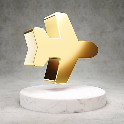 JPG 해외이미지 일러스트 비행기 사람없음 3D 디지털 금색 황금 심볼 광택 해외일러스트 컬러 항공교통 대중교통 디지털합성 파일형식 이미지허브