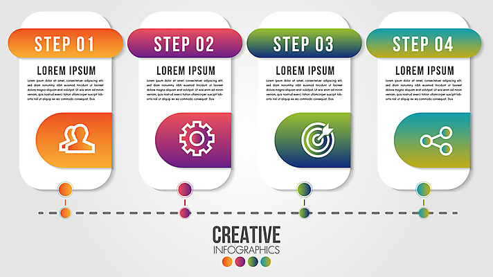포토 JPG 해외이미지 일러스트 아이디어 사람없음 세트 인포그래픽 단계 해외일러스트 컨셉 파일형식 이미지허브