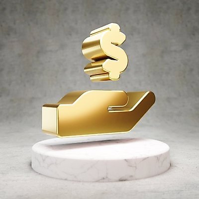 JPG 해외이미지 손 일러스트 사람없음 3D 달러 디지털 금색 잡기 황금 심볼 손모양 광택 해외일러스트 모양 컬러 돈 모션 신체부위 디지털합성 파일형식 손_신체부위 이미지허브