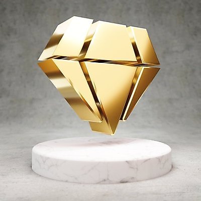 JPG 해외이미지 일러스트 사람없음 3D 디지털 금색 황금 보석 심볼 다이아몬드 광택 해외일러스트 컬러 광석 디지털합성 파일형식 이미지허브