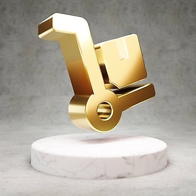 JPG 해외이미지 일러스트 사람없음 3D 디지털 금색 운반 황금 심볼 광택 짐수레 해외일러스트 컬러 수레 디지털합성 파일형식 이미지허브