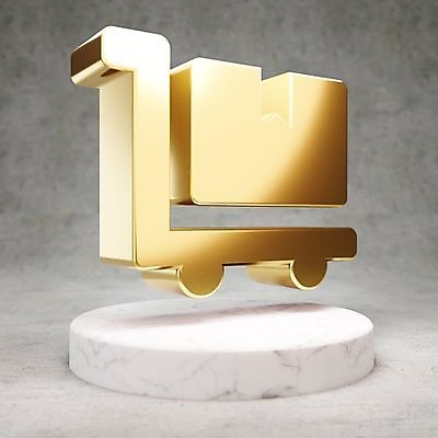 JPG 해외이미지 일러스트 사람없음 3D 디지털 금색 짐 황금 심볼 광택 짐수레 해외일러스트 컬러 수레 디지털합성 파일형식 이미지허브