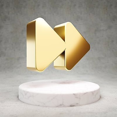 JPG 해외이미지 일러스트 사람없음 3D 디지털 금색 황금 심볼 재생 광택 플레이 해외일러스트 컬러 디지털합성 파일형식 이미지허브