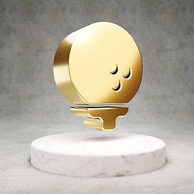 JPG 해외이미지 골프 일러스트 공 사람없음 3D 디지털 금색 황금 심볼 광택 해외일러스트 컬러 구기 디지털합성 파일형식 이미지허브