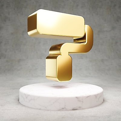 JPG 해외이미지 일러스트 사람없음 3D 디지털 페인트 금색 황금 심볼 롤러 광택 페인트롤러 해외일러스트 컬러 디지털합성 파일형식 이미지허브