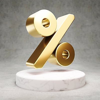 JPG 해외이미지 일러스트 사람없음 3D 디지털 금색 퍼센트 황금 심볼 광택 해외일러스트 컬러 특수기호 디지털합성 파일형식 이미지허브