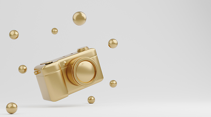 포토 JPG 해외이미지 여행 사람없음 3D 카메라 금색 흰색 원형 디지털합성 입체도형 해외포토 도형 컬러 전자제품 입체 파일형식 이미지허브