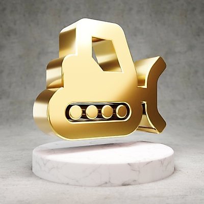 JPG 해외이미지 일러스트 사람없음 3D 디지털 금색 황금 심볼 광택 제설기 해외일러스트 컬러 디지털합성 제설 파일형식 이미지허브