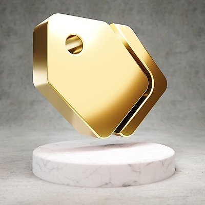 JPG 해외이미지 일러스트 사람없음 3D 꼬리표 디지털 금색 황금 심볼 광택 해외일러스트 컬러 라벨 디지털합성 파일형식 이미지허브