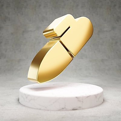 JPG 해외이미지 일러스트 사람없음 펜 3D 디지털 금색 황금 심볼 광택 해외일러스트 컬러 필기구 디지털합성 파일형식 이미지허브