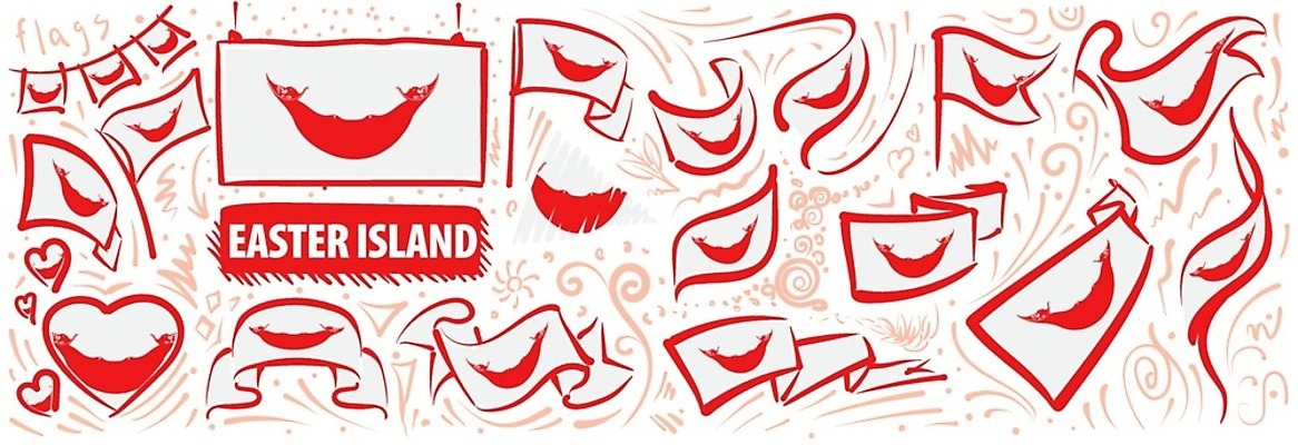 EPS 해외이미지 디자인 배너 리본 섬 백그라운드 일러스트 휴가 부활절 그래픽 세트 세계 자유 축하 깃발 수집 심볼 사인 신분 테이프 깃대 폴리네시아 칠레 애국심 고립 공화국 독립 전국 정부 정치 해외일러스트 기념일 나라 컨셉 문구용품 남아메리카 오세아니아 파일형식 벡터 이미지허브