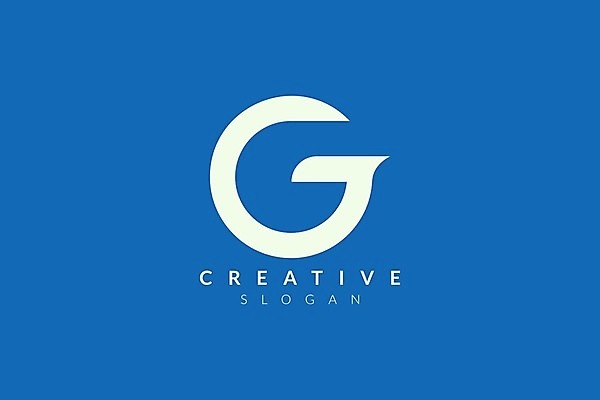 EPS 해외이미지 일러스트 회사 명함 사람없음 파란색 G 심볼 해외일러스트 알파벳 컬러 비즈니스 파일형식 벡터 이미지허브